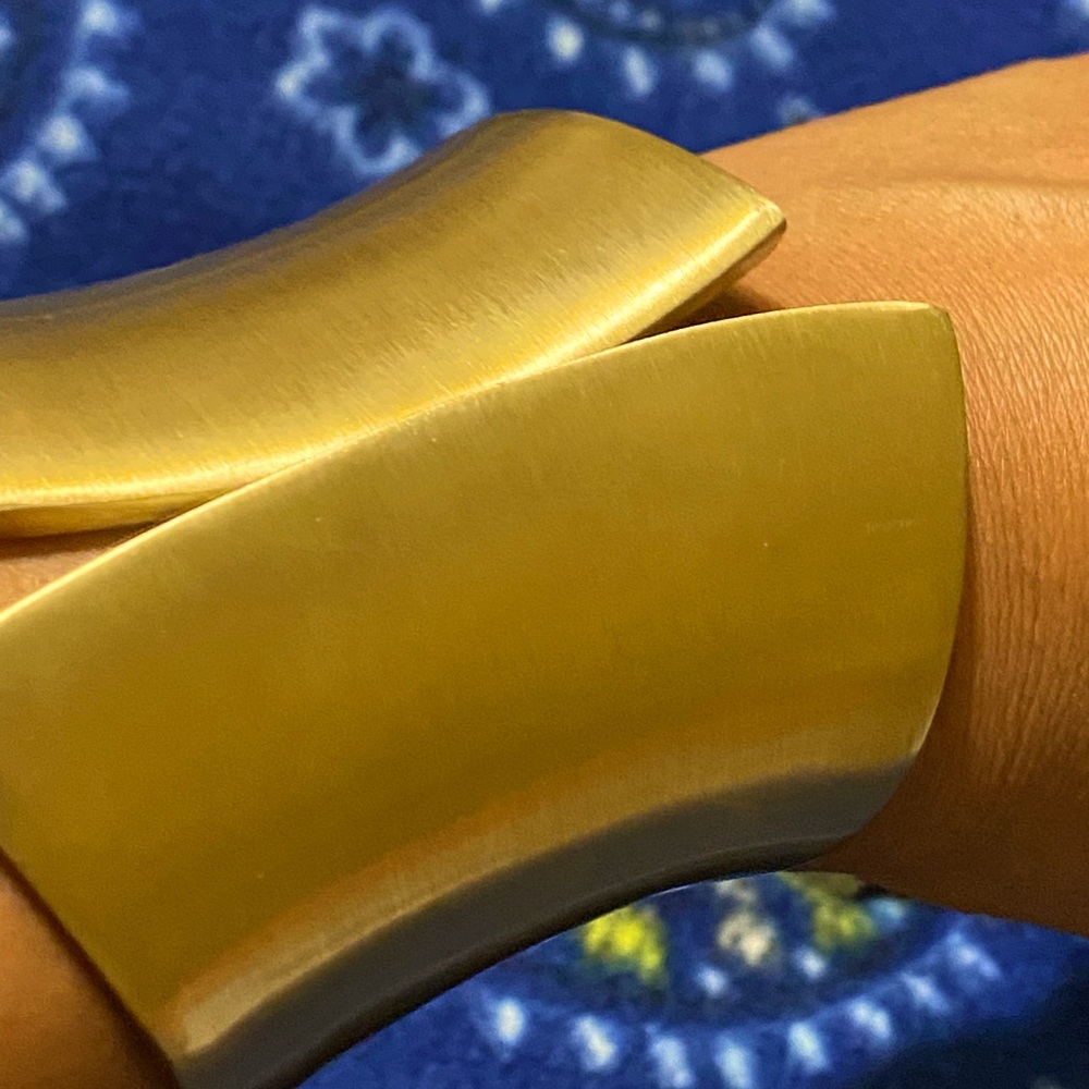 Golden Hinged Cuff Bracelet